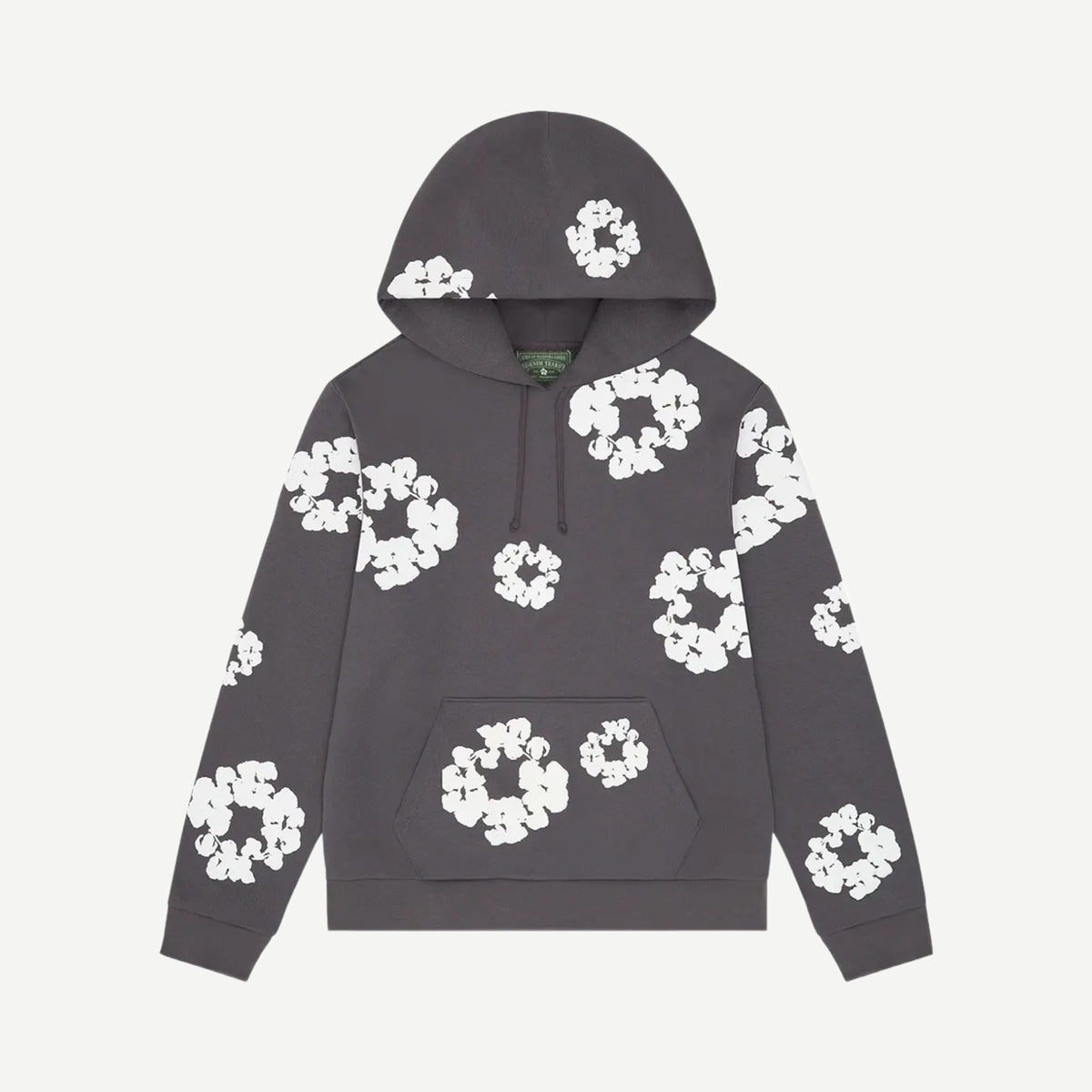 Denim Tears Cotton Wreath Hoodie Grey — front