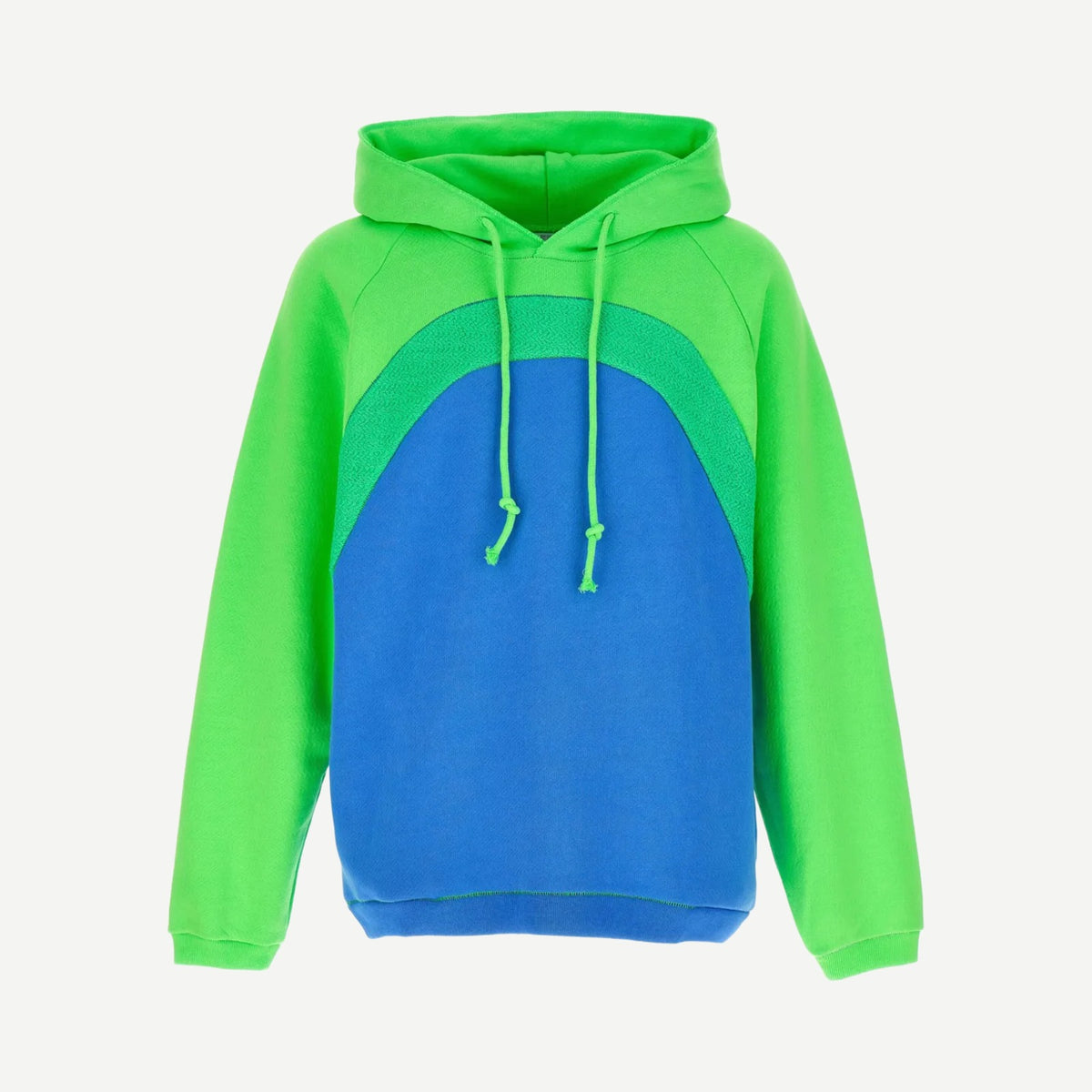 ERL Rainbow Bouclé Hoodie — front