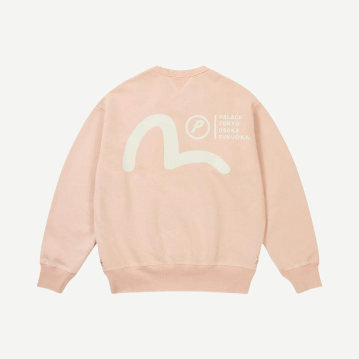 Palace x Evisu Crew Misty Pink