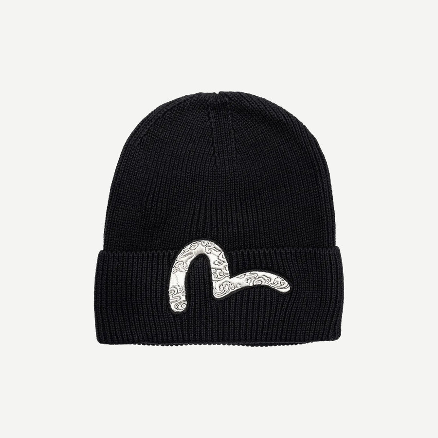 Evisu Polka Dotted Seagull Print Baseball Beanie
