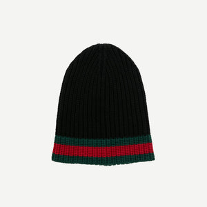 Gucci Web Stripe Wool beanie