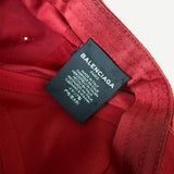 Balenciaga Red Baseball Hat