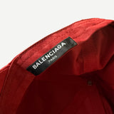 Balenciaga Red Baseball Hat