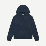 Denim Tears Mono Cotton Wreath Hoodie Navy — front