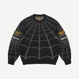 Supreme Vanson Leathers Spider-Man Sweater Black