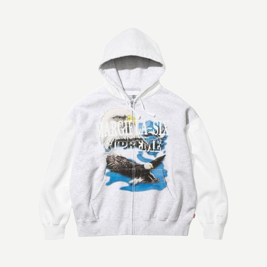 Supreme x MM6 Eagle Zip Up Hoodie