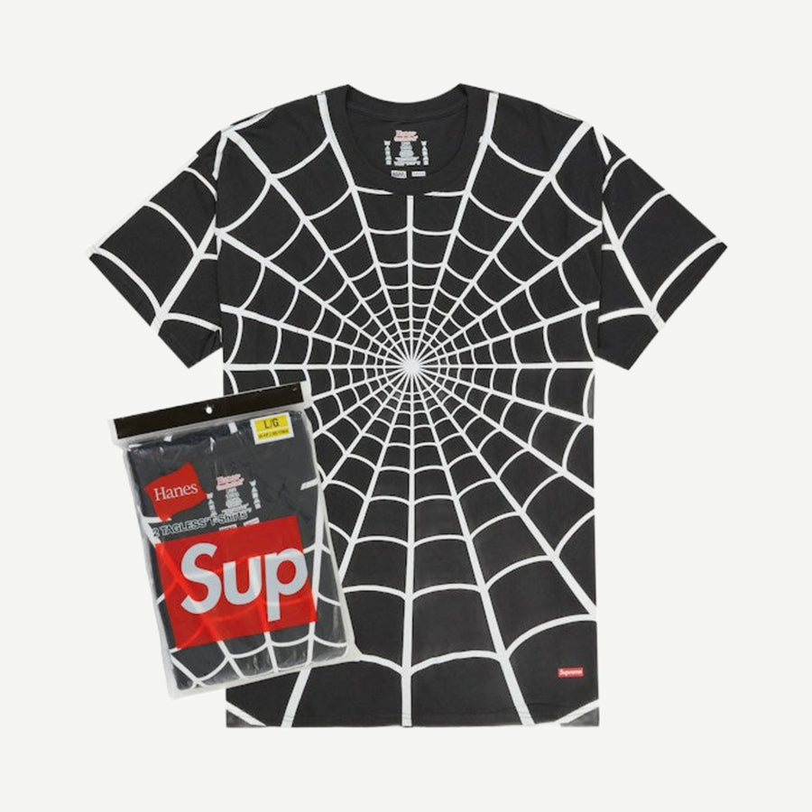 Supreme Hanes Spider-Man Tagless Tees (2 Pack) Black
