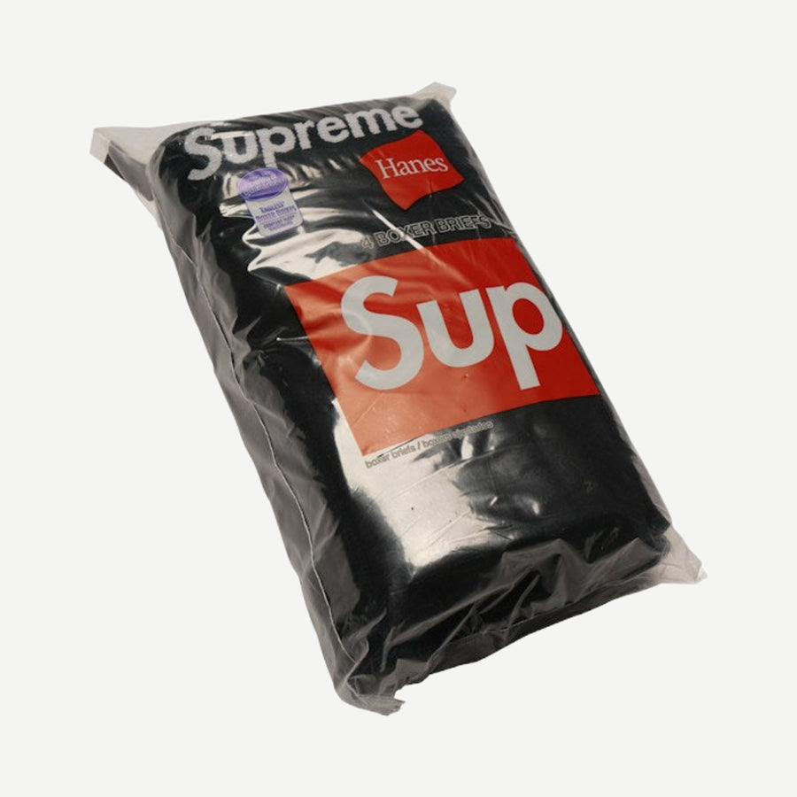 Supreme Hanes Boxer Briefs (4 Pack) Black