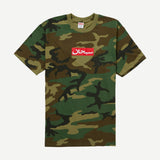 Supreme Arabic Box Logo Tee Woodland Camo