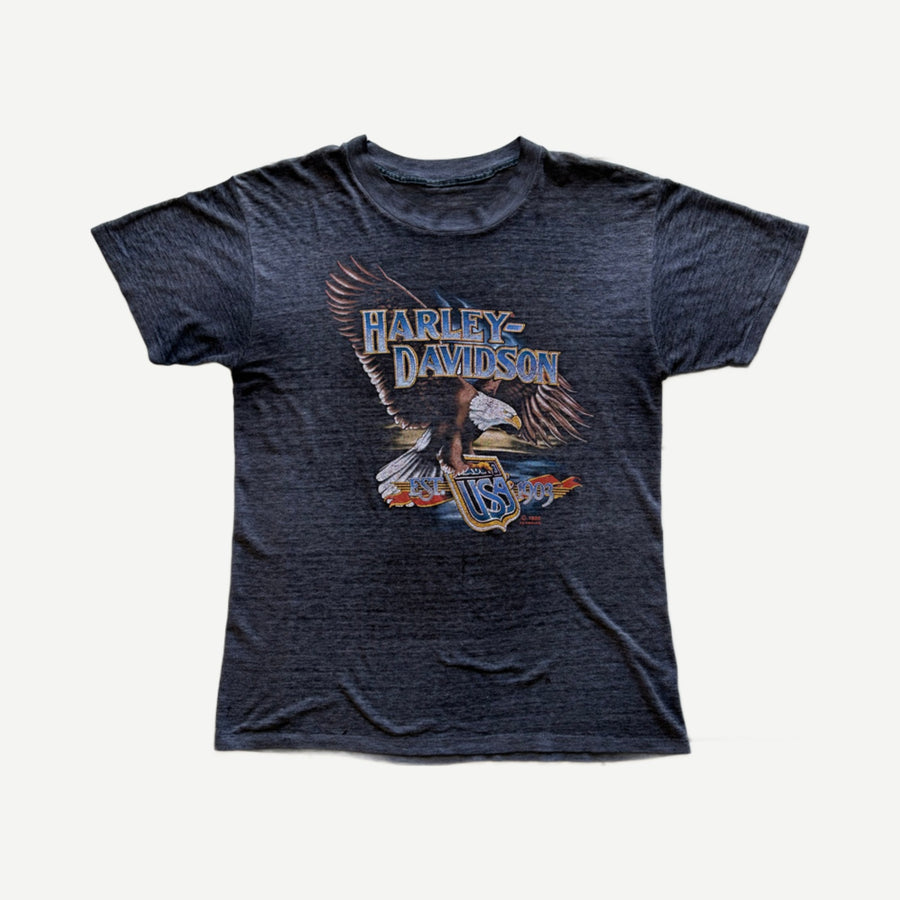 1985 Harley-Davidson 3D Emblem Tee — front